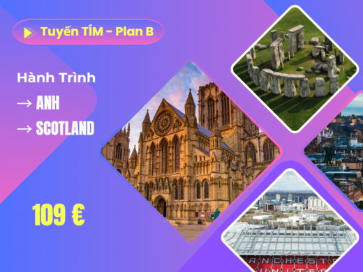 Tuyến tím : ANH • SCOTLAND - Plan B